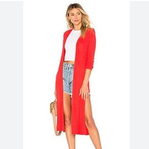 Lovers+Friends Davenport Cardigan Red